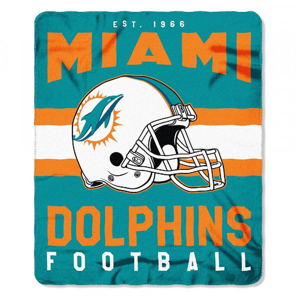 Miami Dolphins Fleece Decke Helm American Football