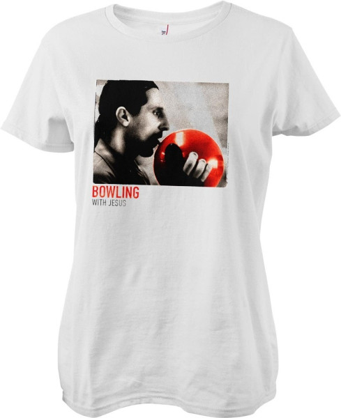 The Big Lebowski Damen Bowling With Jesus Girly Tee
