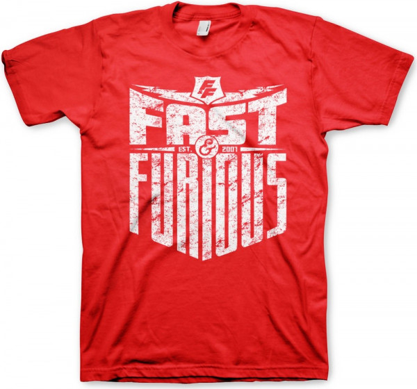 Fast & Furious Est. 2007 T-Shirt Red