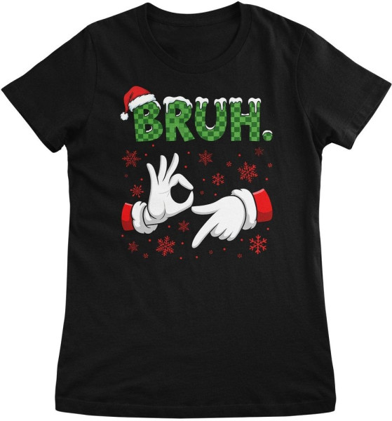 Hybris Damen T-Shirt Christmas Six Seven Bruh Girly Tee SH-5-16144