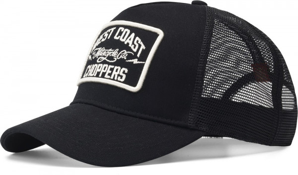 WCC West Coast Choppers Trucker Hat Motorcycle Co. 5 Panel - Black