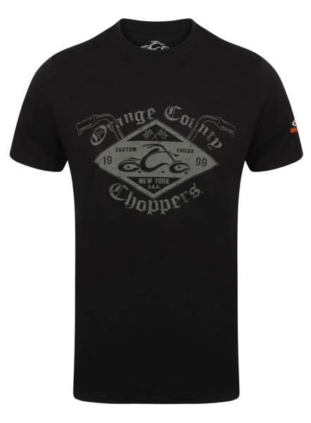 OCC Orange County Choppers T-Shirt Custom Build Bars Black