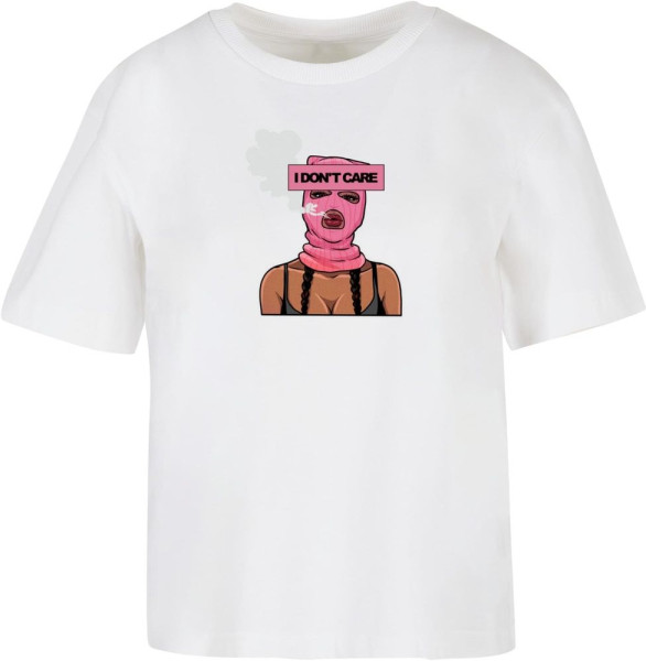 Miss Tee Damen T-Shirt I Don't Care Tee MST064