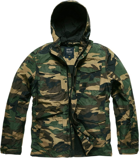 Vintage Industries Outdoorjacke Levin Jacket Woodland Camo