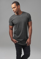 Urban Classics T-Shirt Long Shaped Turnup Tee Charcoal