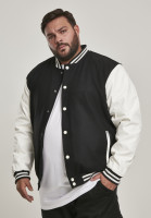 Urban Classics College Jacke Oldschool College Jacket Black/White Urban Classics College Jacke Oldschool College Jacket Black/White