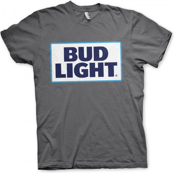 Budweiser Bud Light Logo T-Shirt Dark-Grey