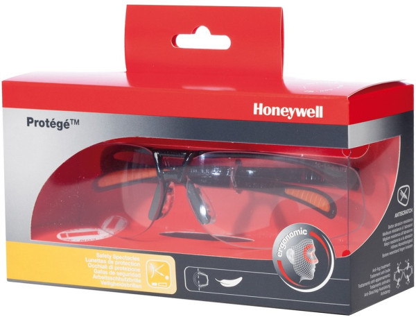 Honeywell Augenschutz Schutzbrille - Blisterverpackung (PSS 1028130) Protégé Klar PC PSS