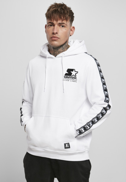 Starter Black Label Hoodie Starter Logo Taped Hoody White