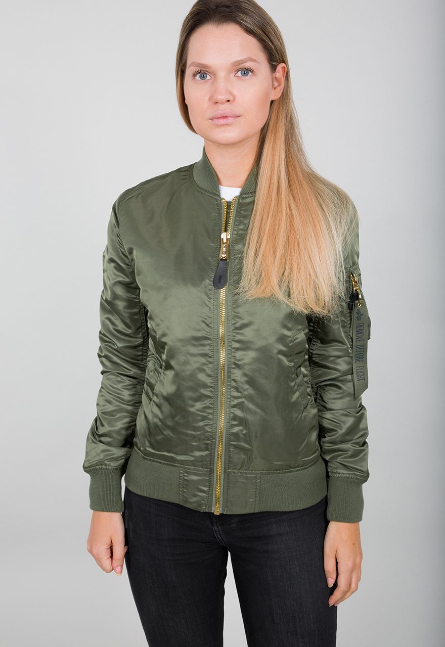 Alpha Industries Damen Jacke MA-1 VF LW Women Sage-Green/Gold