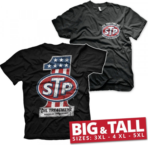 STP American No. 1 Big & Tall T-Shirt Black