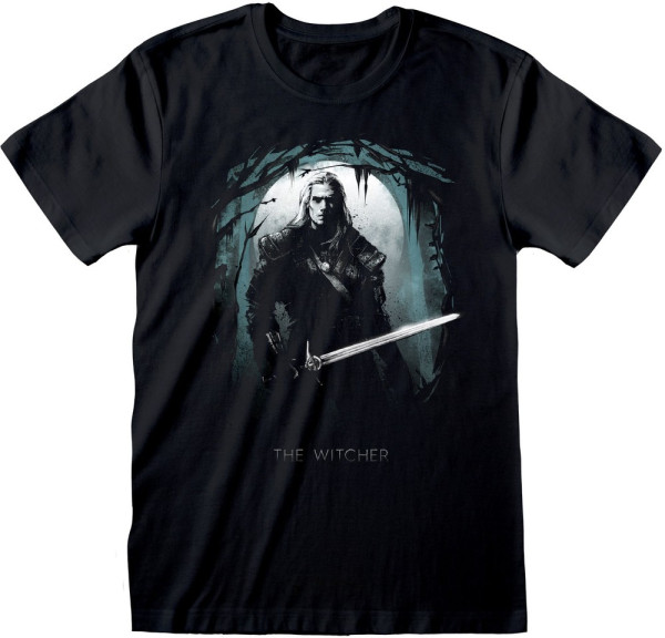 Witcher - Silhouette Moon T-Shirt Black