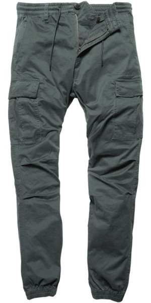 Vintage Industries Chino Hose Vince Cargo Jogger Grey