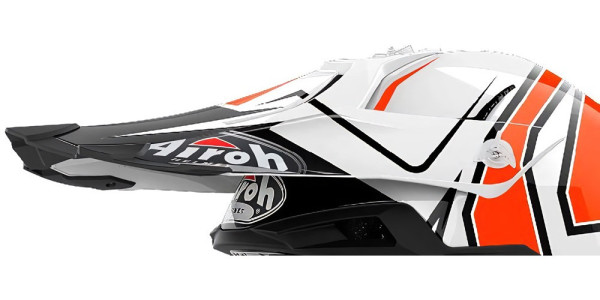 Airoh Terminator Open Vision Peak Shock Orange Gloss