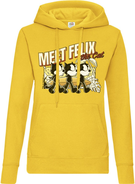 Felix the Cat Hoodie Meet Girls Hoodie UV-57-FTC002-H74-6