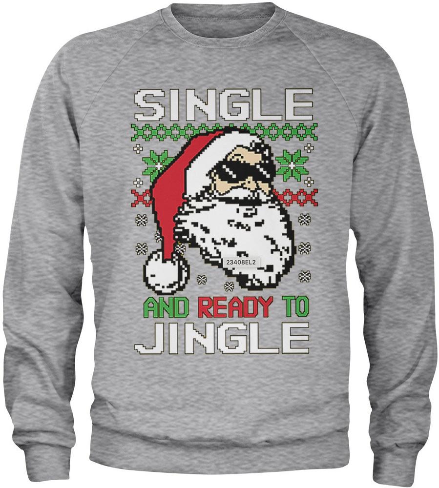 Tokigt Single And Ready To Jingle Sweatshirt AB-3-23408-L1 - Herren / Unisex