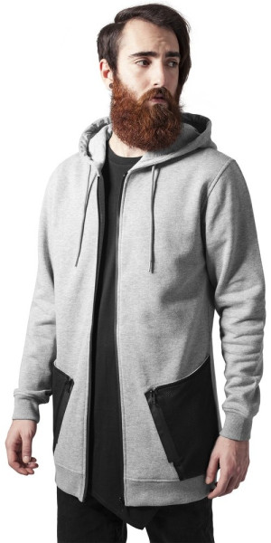 Urban Classics Long Peached Tech Zip Hoody