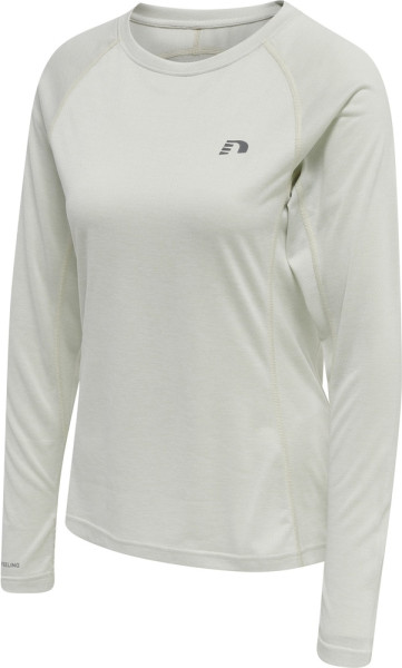 Newline Damen T-Shirt & Top Women Running L/S Oyster Mushroom Melange-XL