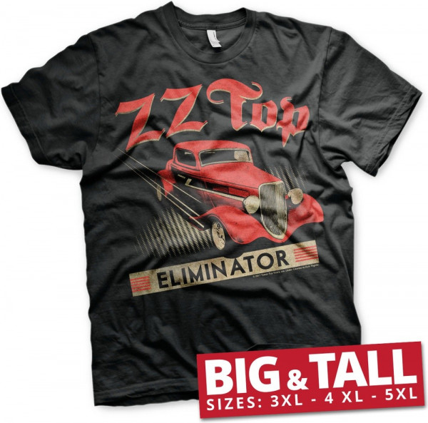ZZ Top Eliminator Big & Tall T-Shirt Black