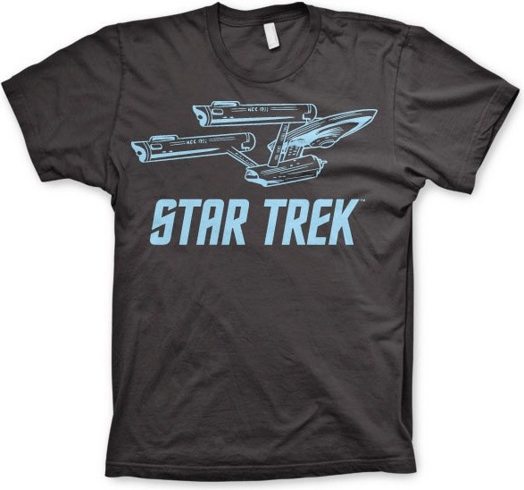 Star Trek Enterprise Ship T-Shirt Dark-Grey