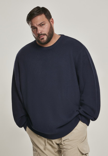 Urban Classics Pullover Cardigan Stitch Sweater Midnightnavy