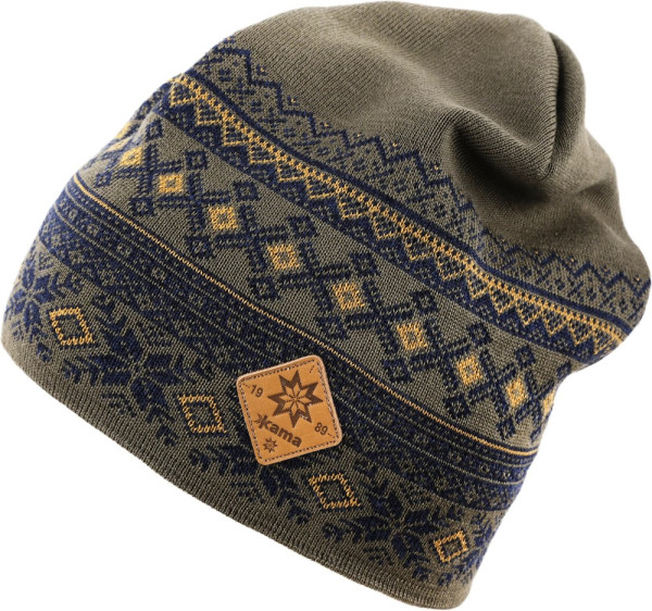 Kama Mütze Pletená Merino A143 129517