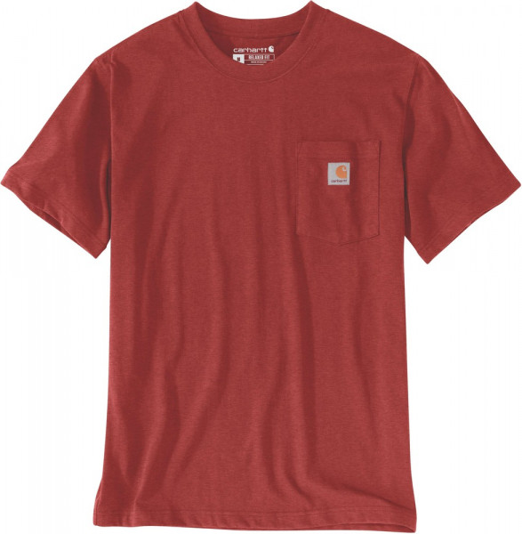 Carhartt K87 Pocket S/S T-Shirt Chili Pepper Heather