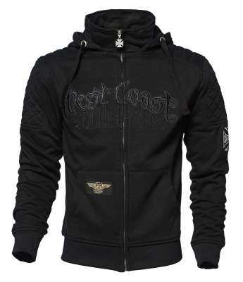 WCC West Coast Choppers Hoodie High-Speed Zip Black | Hoodies