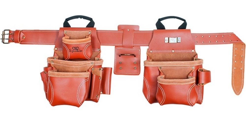 CLC Kombi-Werkzeuggürtel aus Leder für Profis Braun - Herren / Unisex