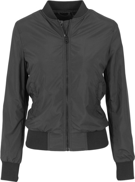 Urban Classics Damen Bomber Jacke Ladies Light Bomber Jacket Black