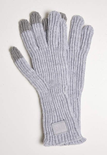 Urban Classics Handschuh Knitted Wool Mix Smart Gloves Heathergrey