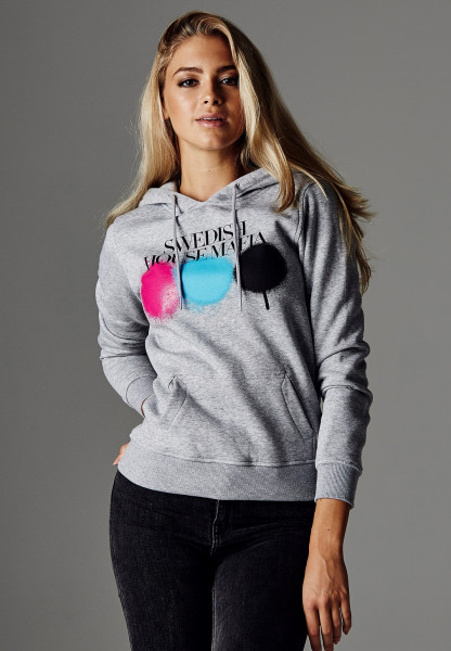 Merchcode Damen Hoodie Ladies Swedish House Mafia Circle Hoody Heather Grey