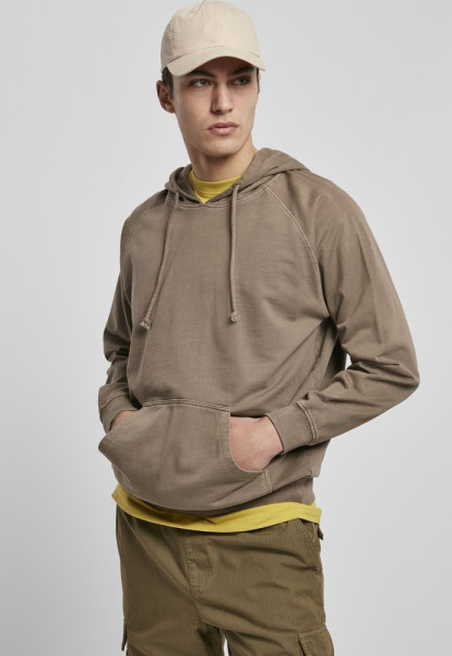 Urban Classics Hoodie Overdyed Hoody Darkkhaki