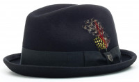 Brixton Hat Gain Fedora Black