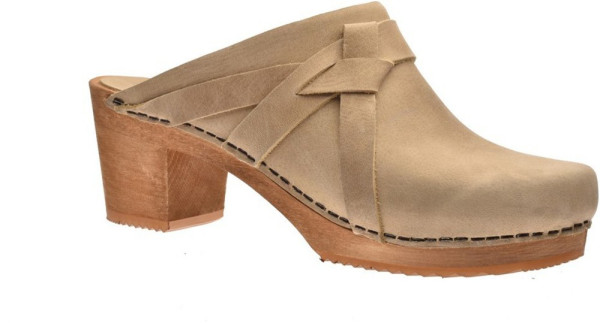 Sanita Damen Clog offen Wood-Manuella Square Open Nature