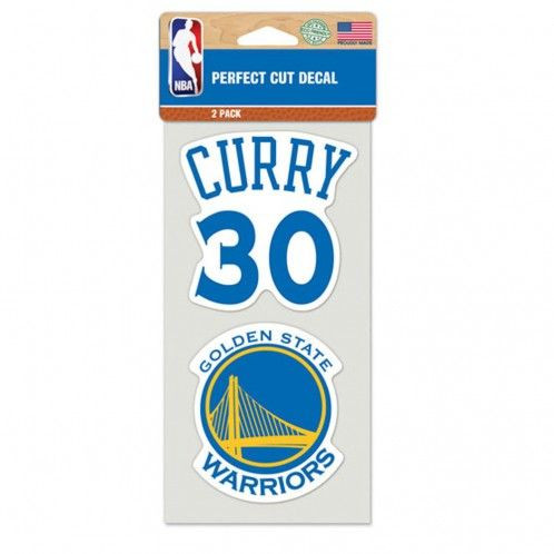 Golden State Warriors Stephen Curry Aufkleber Basketball Blau