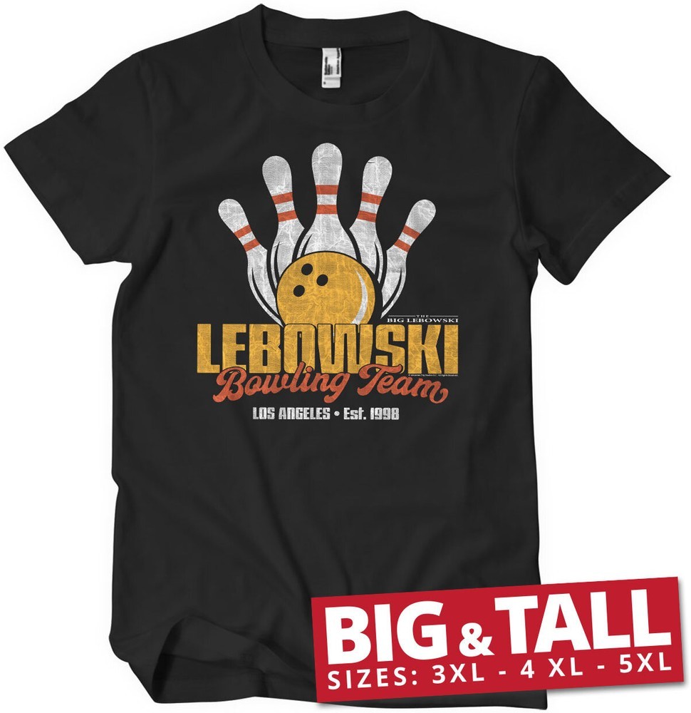 The Big Lebowski Bowling Team Big & Tall T-Shirt - Herren / Unisex