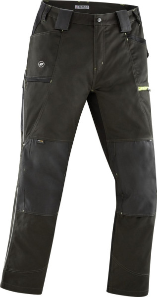 Terrax Workwear Arbeitshose Dunkelgrün/Limette