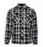 Bores Lumberjack Jacken-Hemd in Holzfäller Optik Black/White