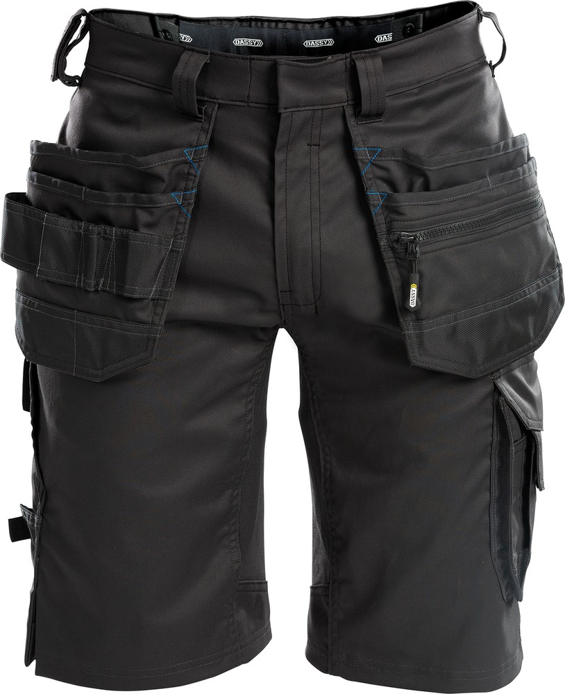 Dassy Arbeitsshorts mit Stretch und Holstertaschen Trix PESCO41 Schwarz - Herren / Unisex