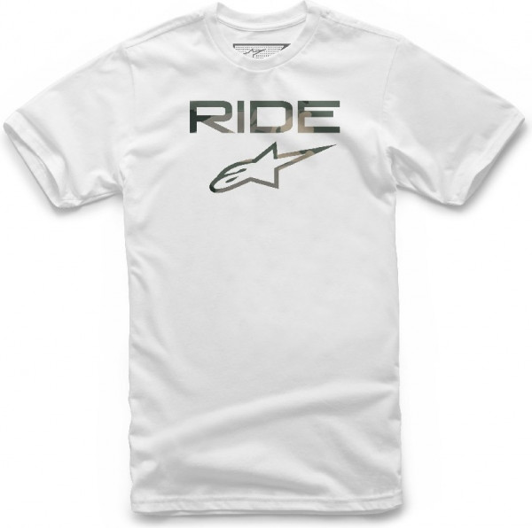 Alpinestars Herren T-Shirt Ride 2.0 Camo White