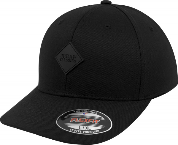 Urban Classics Cap Leatherpatch Cap Black