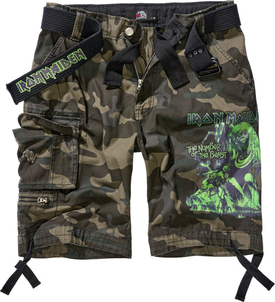 Brandit Short Iron Maiden Savage Shorts The Number Of The Beast 61051