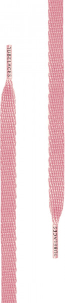 Tubelaces Schnürsenkel White Flat Light Pink