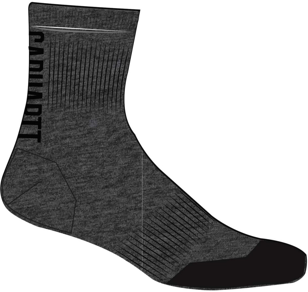 Carhartt Force Logo Short Crew Sock 3 Pack Carbon Heather - Herren / Unisex