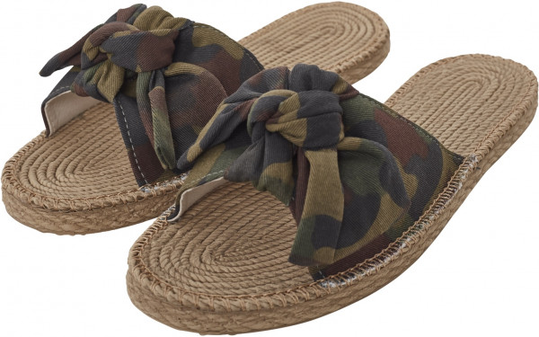 Urban Classics Shoes Canvas Mules Wood Camouflage