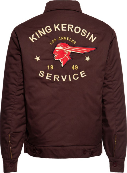 King Kerosin 1949 Service Worker Jacke Braun