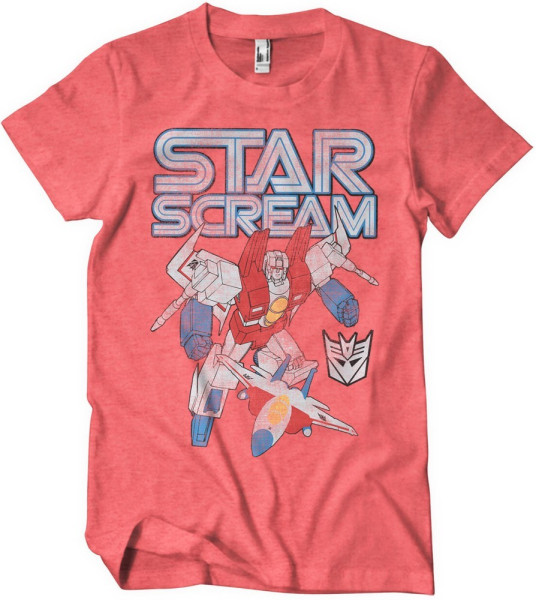 Transformers Starscream Washed T-Shirt Red/Heather