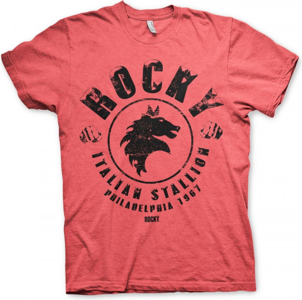Rocky Italian Stallion T-Shirt Red-Heather