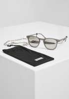 Urban Classics Sonnenbrille Sunglasses Arthur with Chain grey/silver